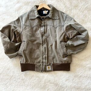 Vintage Carhartt Green Bomber Jacket